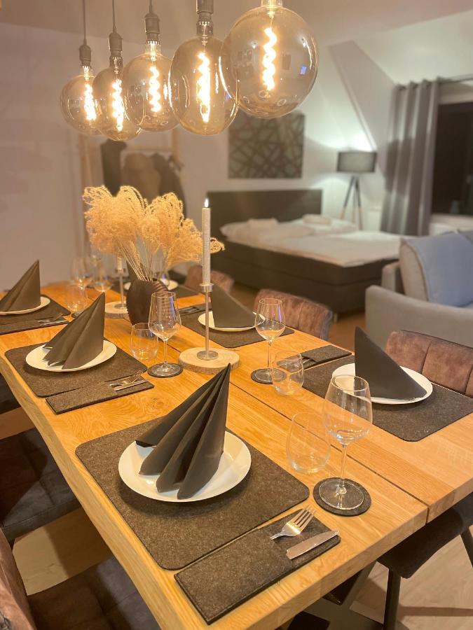 Amao-Green I 90Qm I Penthouse Maisonette Mit Rooftop I City Center I King-Size Betten Lahr  Bagian luar foto