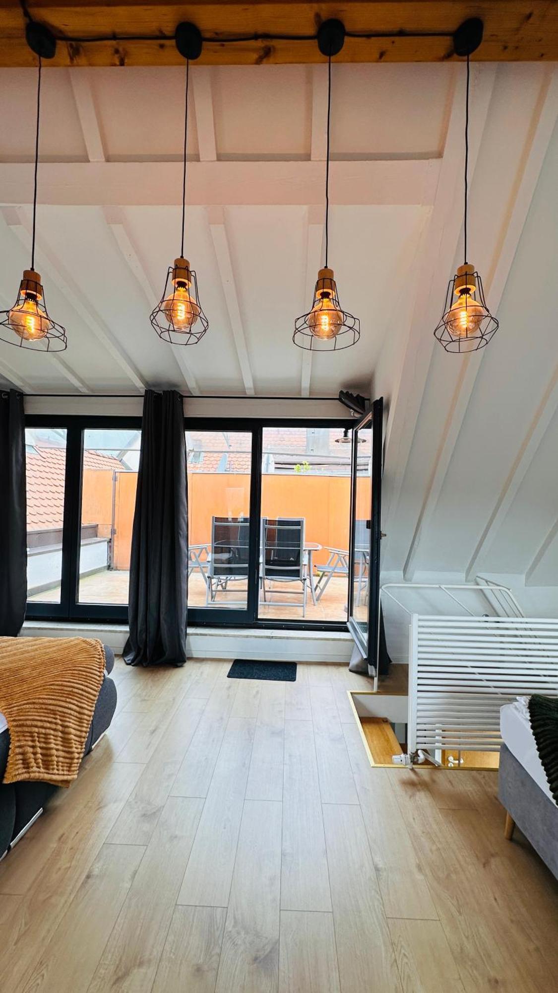 Amao-Green I 90Qm I Penthouse Maisonette Mit Rooftop I City Center I King-Size Betten Lahr  Bagian luar foto