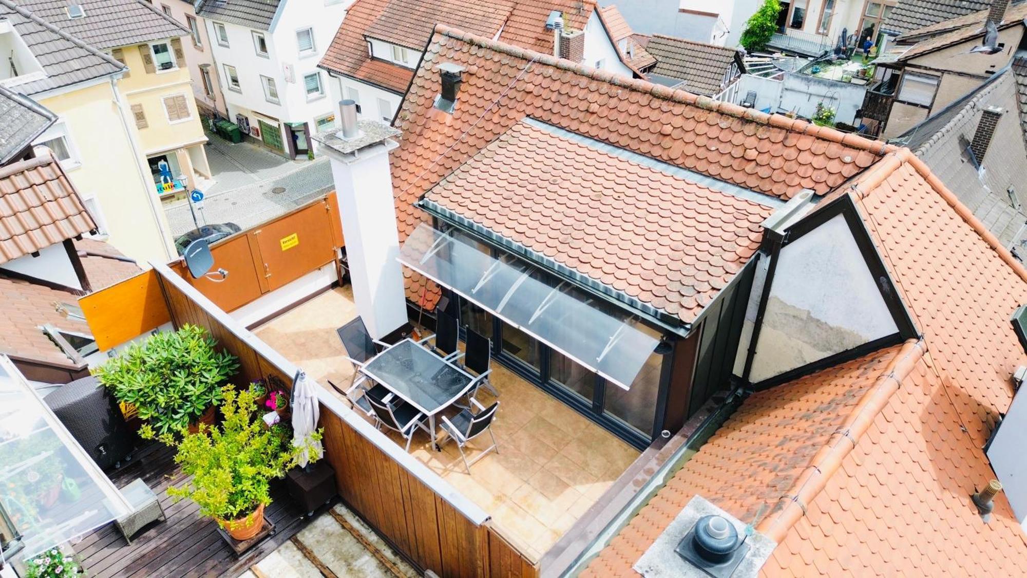 Amao-Green I 90Qm I Penthouse Maisonette Mit Rooftop I City Center I King-Size Betten Lahr  Bagian luar foto
